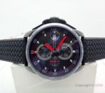 Fake Chopard Alfa Romeo Chronograph Black Dial Watch Red Hands